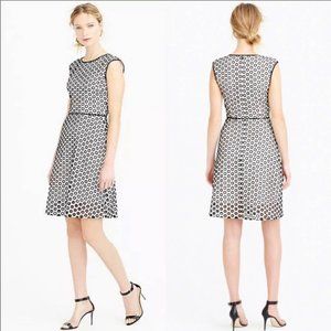 Cream Punched Out Eyelet Dress